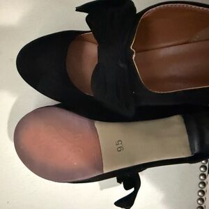 Black Velvet Platform shoes